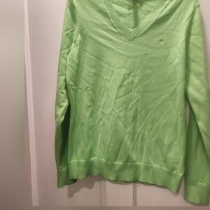 NWOT Green Lilly Pulitzer V-Neck Sweater